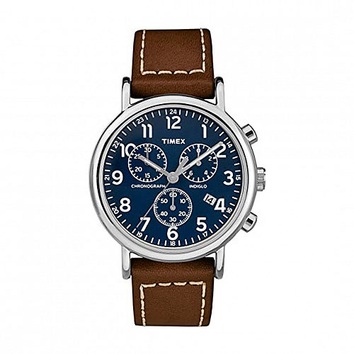 Weekender Chronograph 40mm 2-piece Leather Strap - Brown